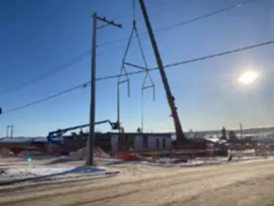 Picture of building going up