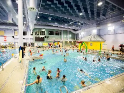Picture of people playing in a pool