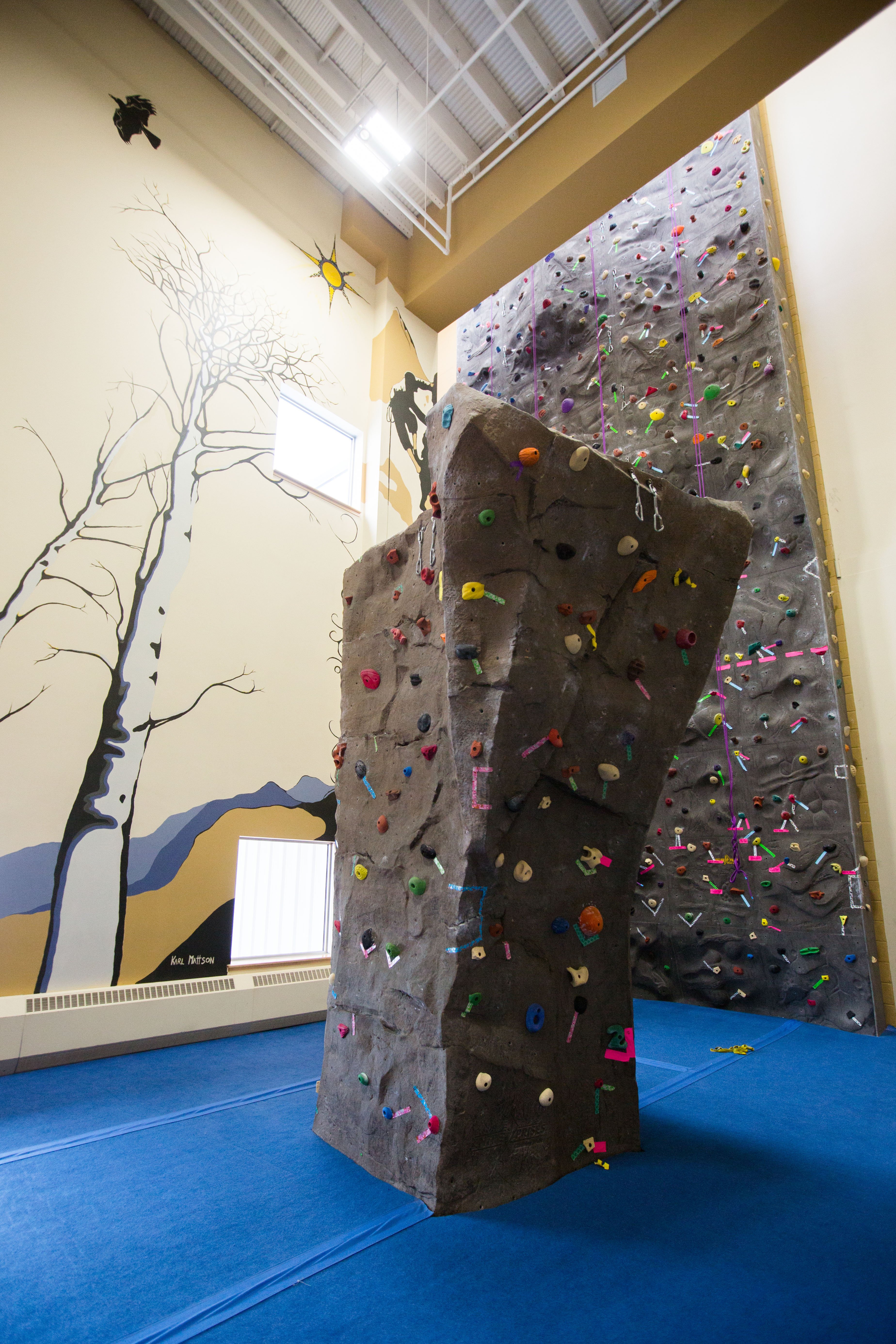 Photo of bouldering wall and climbing wall