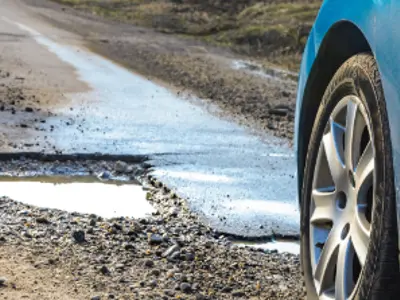 Picture of a pothole